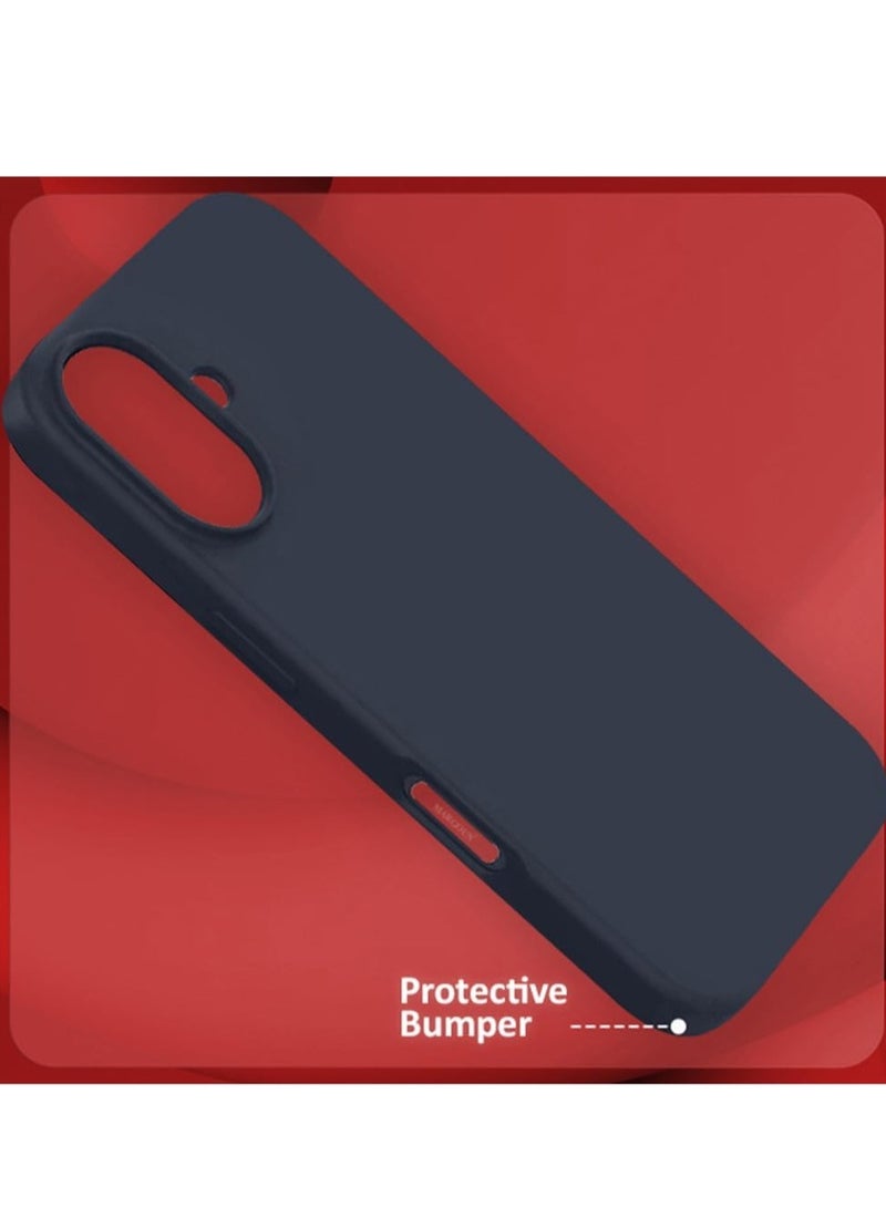 Liquid Silicone Case for iPhone 16 – Ultra Slim Design with Soft Anti-Scratch Microfiber Lining & Drop Protection