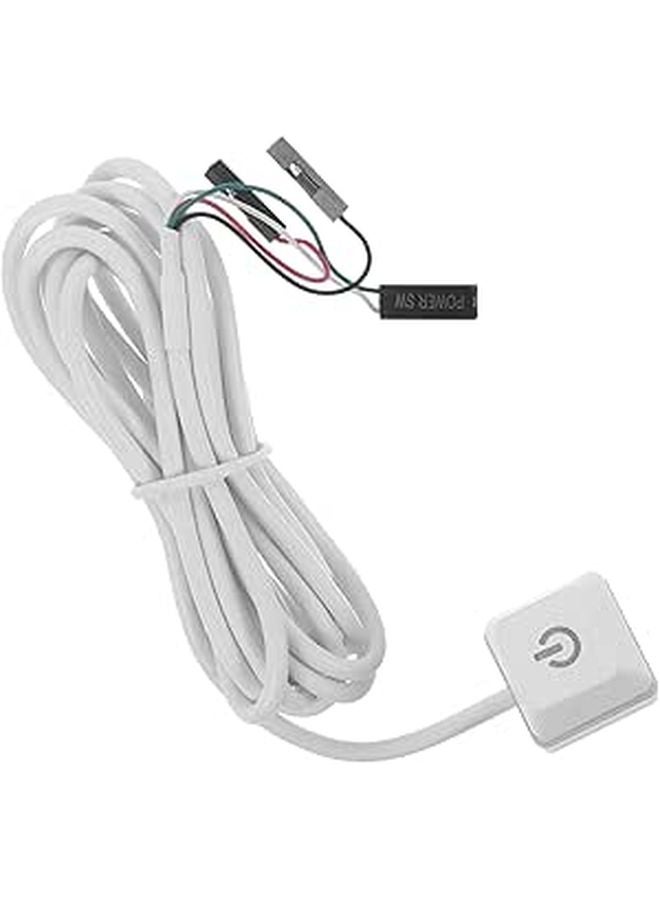 External Power Button Cable For PC Desktop Computer With LED Indicator 1 65m - Image 1