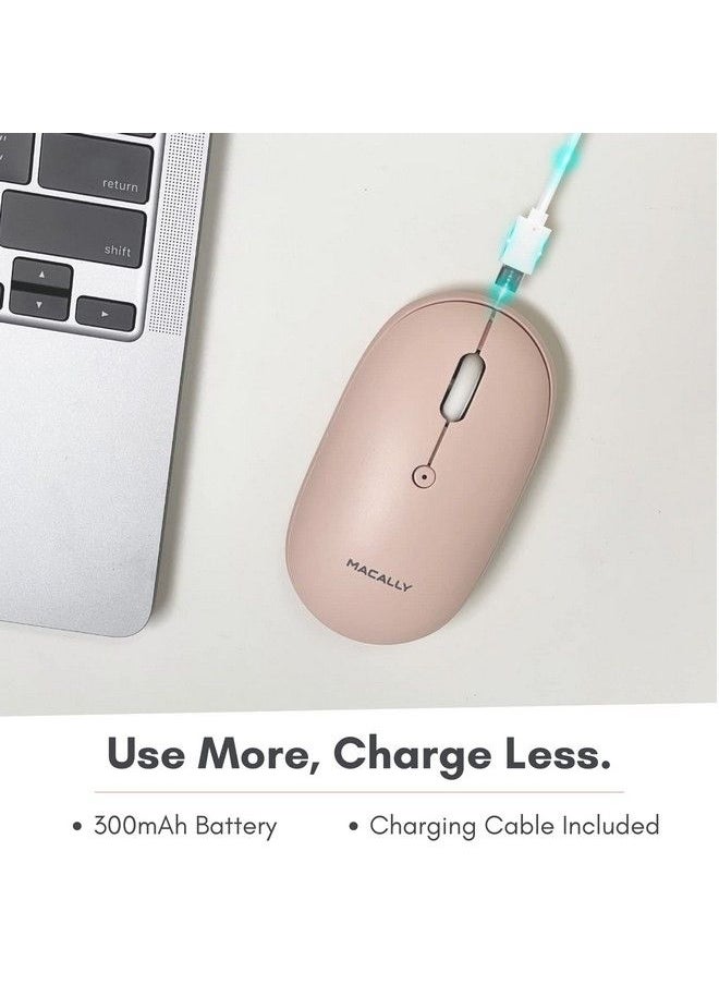 Wireless Bluetooth Mouse For Laptop And Desktop Pc A Simple Rechargeable Wireless Bluetooth Mouse For Macbook Pro Air Mac Ipad Android Compatible Apple Mouse Wireless Silent Quiet