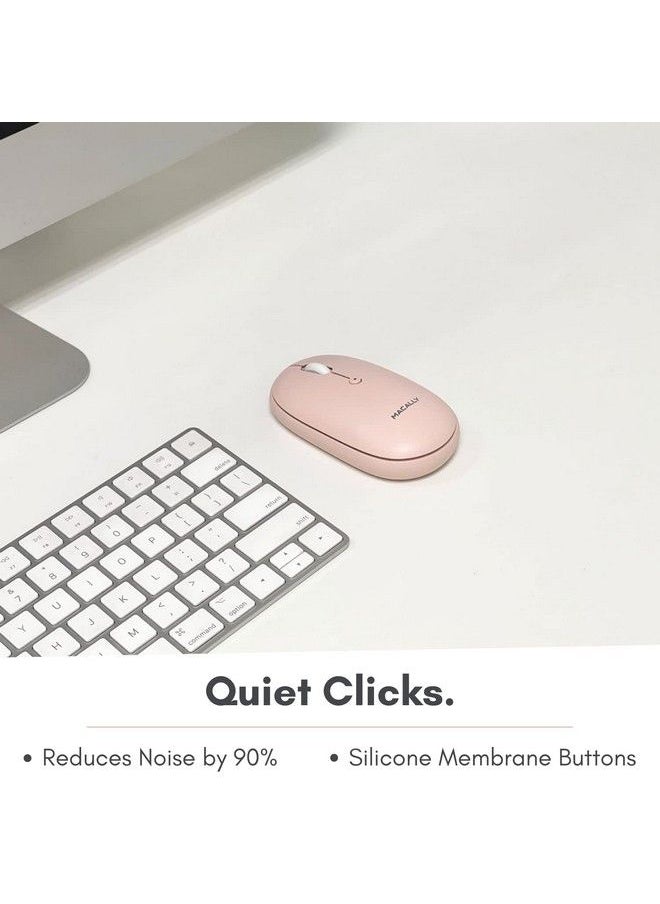 Wireless Bluetooth Mouse For Laptop And Desktop Pc A Simple Rechargeable Wireless Bluetooth Mouse For Macbook Pro Air Mac Ipad Android Compatible Apple Mouse Wireless Silent Quiet