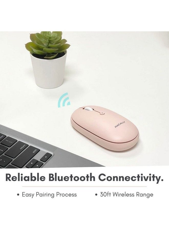 Wireless Bluetooth Mouse For Laptop And Desktop Pc A Simple Rechargeable Wireless Bluetooth Mouse For Macbook Pro Air Mac Ipad Android Compatible Apple Mouse Wireless Silent Quiet