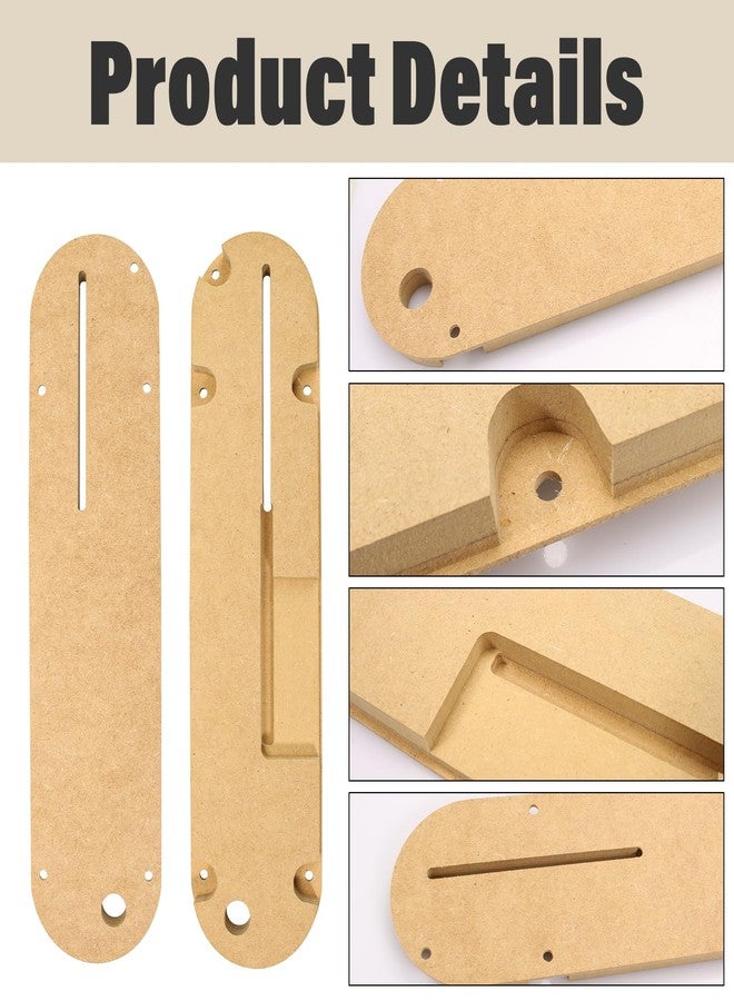 ANTOBLE 3Pcs Zero Clearance Insert Throat Plate Fits for Delta 36-725, 36-725T2, 36-5152, 36-5000, 36-5000T2 Table Saws - Image 5