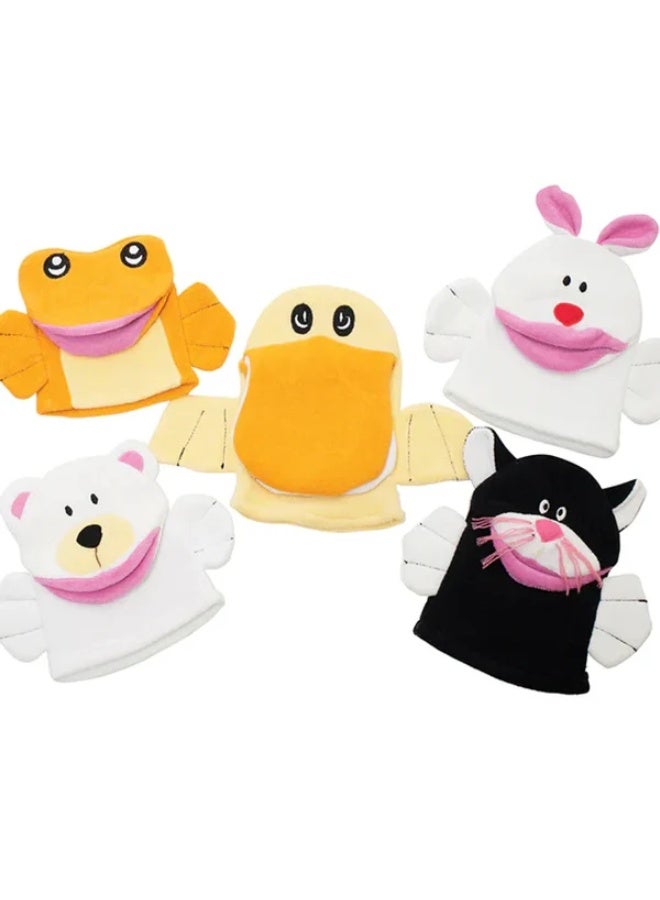 SnuzzleMart Hand Puppet Set for Kids, Soft Plush Animal Puppets for Interactive Storytelling, Role Play, Imaginative Learning and Classroom Activities, Multi-Piece Set - Image 2