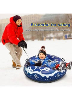 Proberos Proberos® Inflatable Snow Tube 47 inches PVC Snow Tubing 0.8mm Thicken Wear Resistant Snow Tube with Handle Mountain Snow Tube for Kids, Adults Winter Portable Outdoor Snow Tube  - Image 4