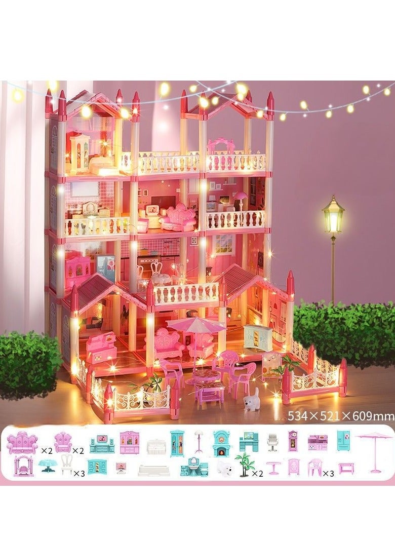 ريدمابليتيك ألعاب بناء بيت الدمية للفتيات الصغيرات أفكار هدايا DIY - Image 1