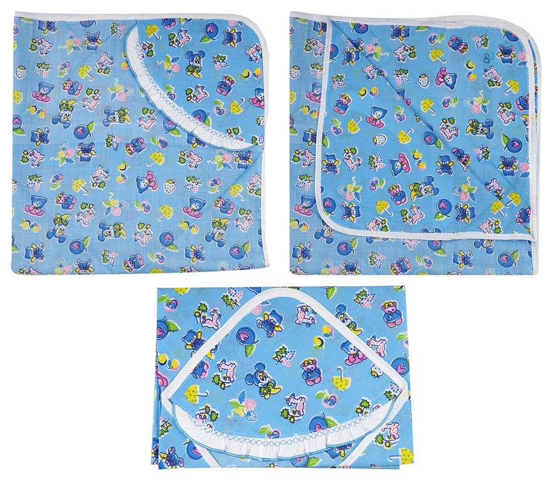 FARETO New Born Baby Frill Blankets (Multicolor, Pack of 3) - Image 4