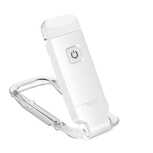 LUXSWAY USB Rechargeable Book Light for Reading,Small Book Reading Lights in Bed,Clip On Bookmark Kids Lights for Bed,Brightness Adjustable for Eye Care,2 4000K and 2 1550K LEDs for Bookworms - Image 1