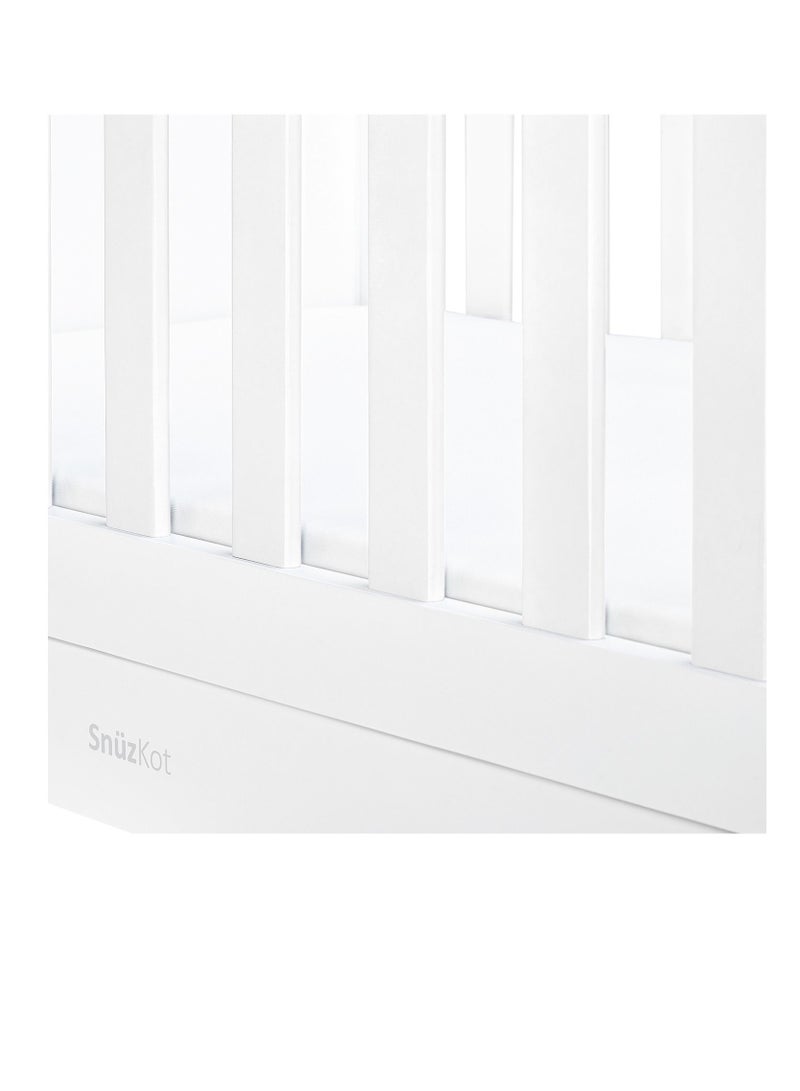 Snuz Snüz Kot Mode Convertible Infant / Toddler Cot Bed, Converts To Toodler And Junior Bed , Suitable From Birth To 10 Years, 120 X 81 X 25.5 Cm - White - Image 5