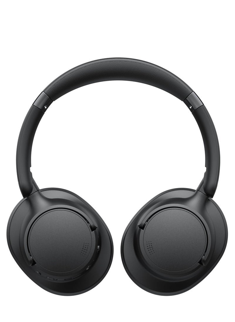 havit - H652BT Active Noise Cancelling Bluetooth Headphones with 40mm Drivers, Foldable Design, Premium Stereo Sound, and 35 Hours Playback Time Compatible with Android and iOS Devices, Including Smartphones, Tablets, and Computers- Black - Image 1