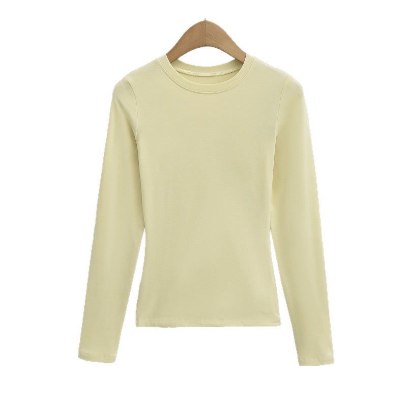 Women's Long Sleeve Fitness T-Shirt, Slim Fit, Thermal Fleece - Image 5