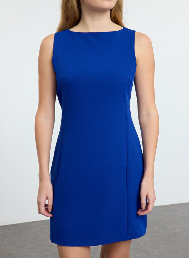 trendyol Saxon Plain Mini Woven Dress - Image 4