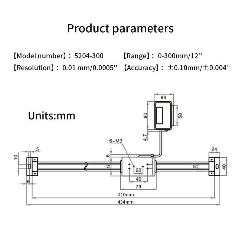 SHAHE Digital Readout Linear,0-300mm/12'' Magnetic Linear Scale,Large LCD Readout Scale for Milling Machine - Image 5