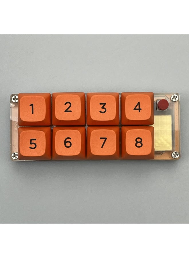 Macro Definition Small Keyboard One-handed Keyboard Game Small Keyboard Game Suit A Batch Of Computer Accessories-Specifications:Macro Defines Transparent Keypad - Image 1