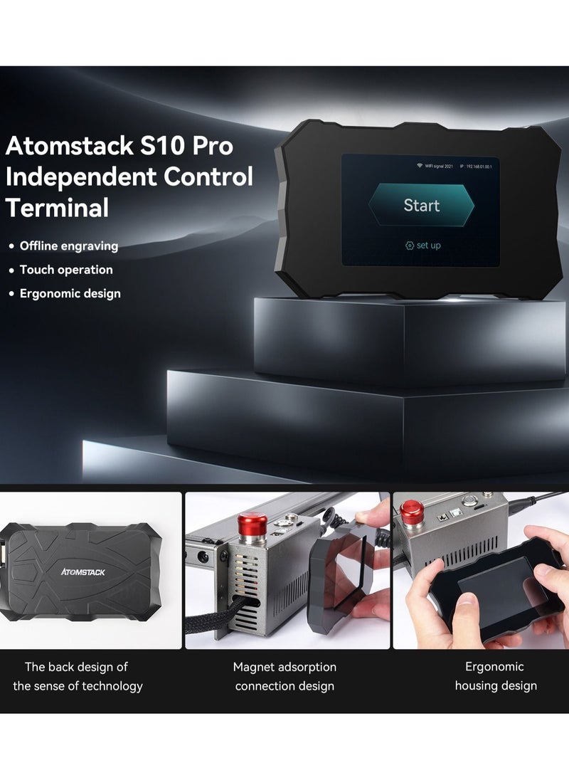 ATOMSTACK - Atomstack S10 Pro Laser Engraving Machine,304 Mirror Stainless Steel Engraving, High-Energy Wood Cutting - Image 1