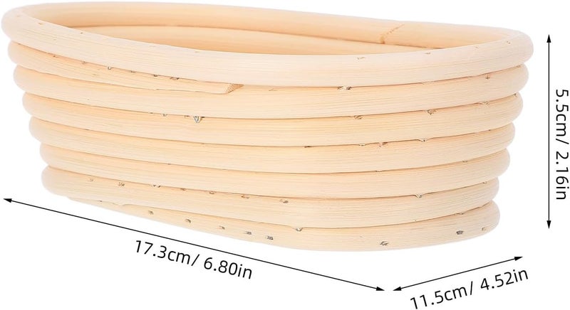 Space saving Luxshiny Oval Bread Proofing Basket 17×12×6cm Rattan Woven Baking Basket for Sourdough Fermentation Home Baking Accessories Precision made Easy store & transit build Temp fluctuation resistant crafted quality Classic practical design Stain resistant Versatile application Globally trusted affordable quality Salt mist resistant Temp resistant Scheduled warehouse deliver Suburban residential ship Fast & slow shipment compatible Cost effective fine quality Quick use-switch compatible build Home & professional compatible Leakproof sealed Standard fit Coast & inland available All consumer tier purchase options Globally popular universal design All-season available stock Size-sorted warehouse storage All-scene tailored quality Periodic restock local - Image 2