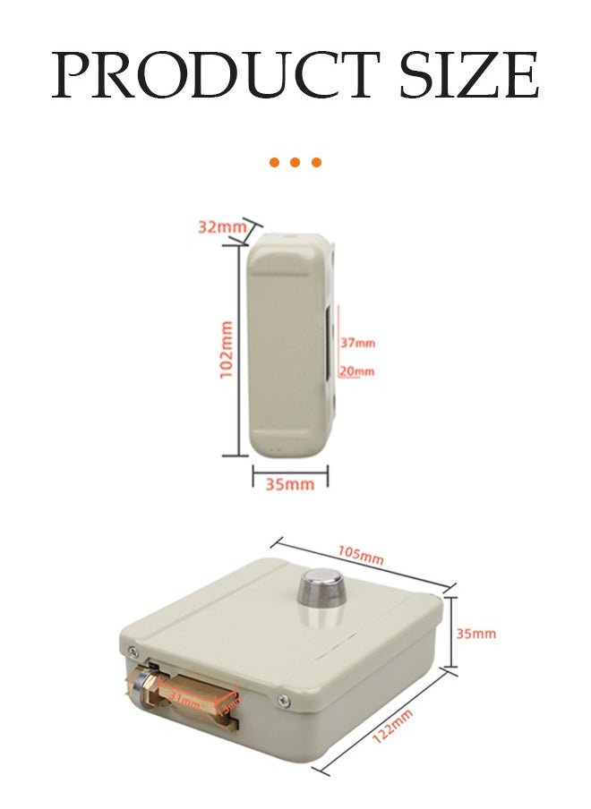 Generic Smart Electric Gate Door Lock, Secure Electric Metallic Lock, Stainless Steel Polished Electronic Door Lock Door Access Control for Home Office Apartment Warehouse  - Image 4
