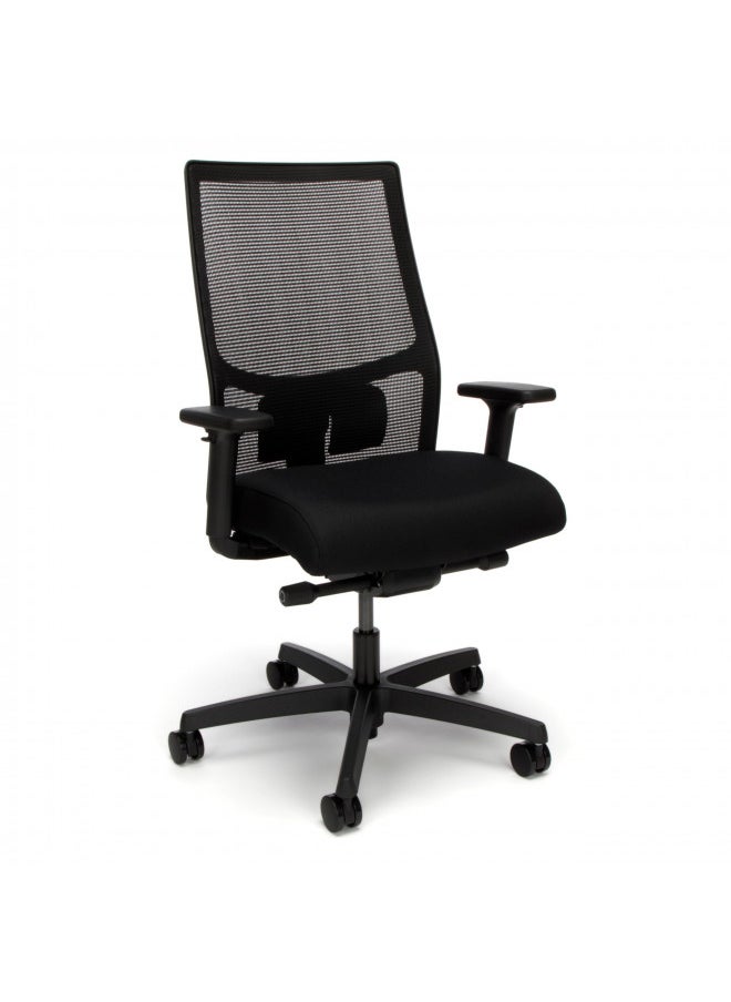 HON Ignition 2.0 Ergonomic Mesh/Fabric Mid-Back Task Chair, Black - pzsku/Z3BE3229DC40ED5EB200DZ/45/_/1728155428/39eb09b2-e3ea-4487-b57c-b42a22ef4471