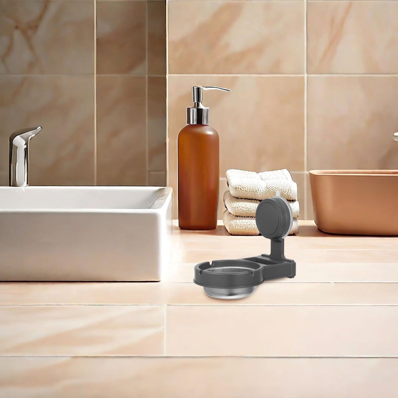 Wall Mounted Bathroom Ashtray With Suction Cup Ash Container Holder For Home Office - Image 5
