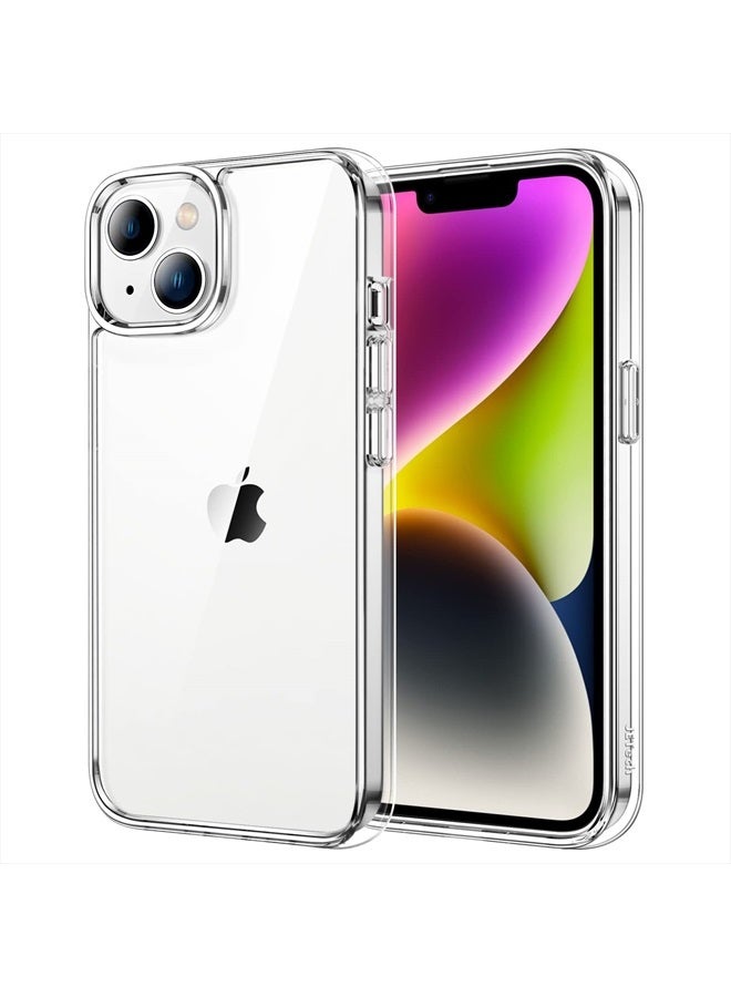 Jetech Case for iPhone 14 6.1-Inch, Non-Yellowing Shockproof Phone Bumper Cover, Anti-Scratch Clear Back (Clear) - Image 1