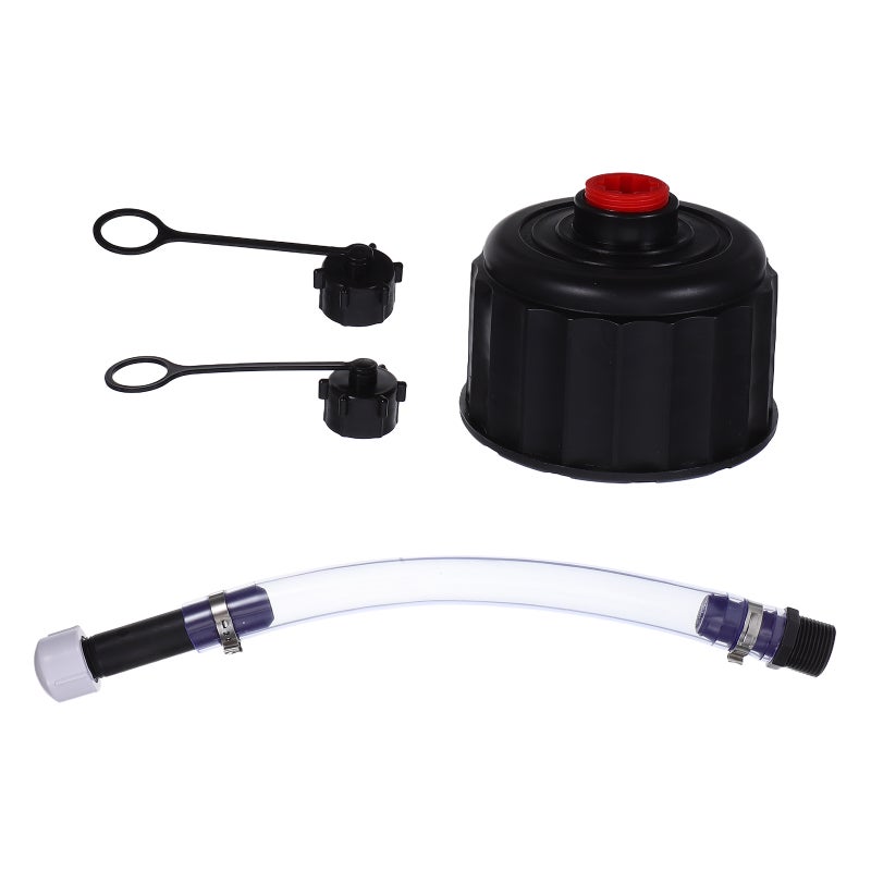 1 Set Racing Gas Jug Cap Racing Oil Filler Hose Vent Can Cap With Hose Kits For Gasoline Container Gas Jug Replacement - Image 1
