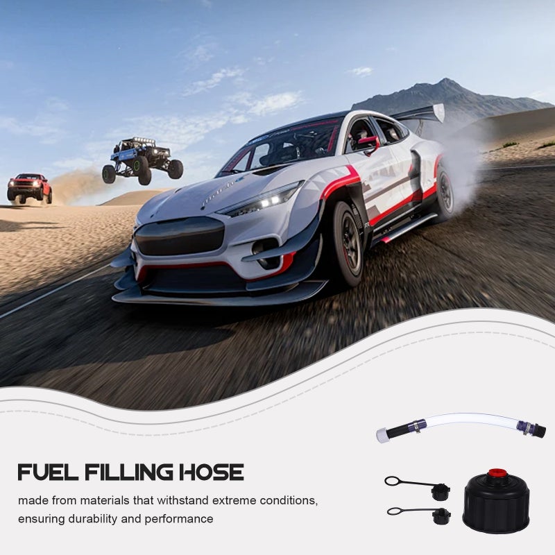 1 Set Racing Gas Jug Cap Racing Oil Filler Hose Vent Can Cap With Hose Kits For Gasoline Container Gas Jug Replacement - Image 4