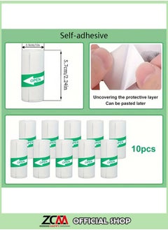 ZCM-HAPPY 10 Rolls of Printable Self-Adhesive Thermal Paper for Thermal Printers 57x25 mm  - Image 1
