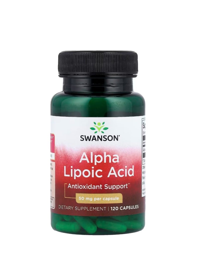 سوانسون حمض ألفا ليبويك 50 ملغ 120 كبسولة - Image 1