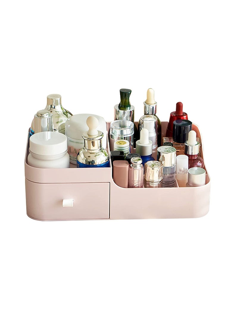 Generic - Plastic makeup organizer with drawer - Image 1