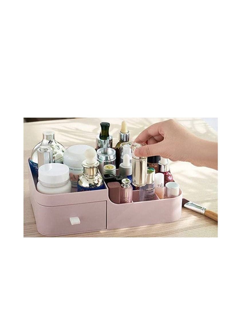 Generic - Plastic makeup organizer with drawer - Image 1
