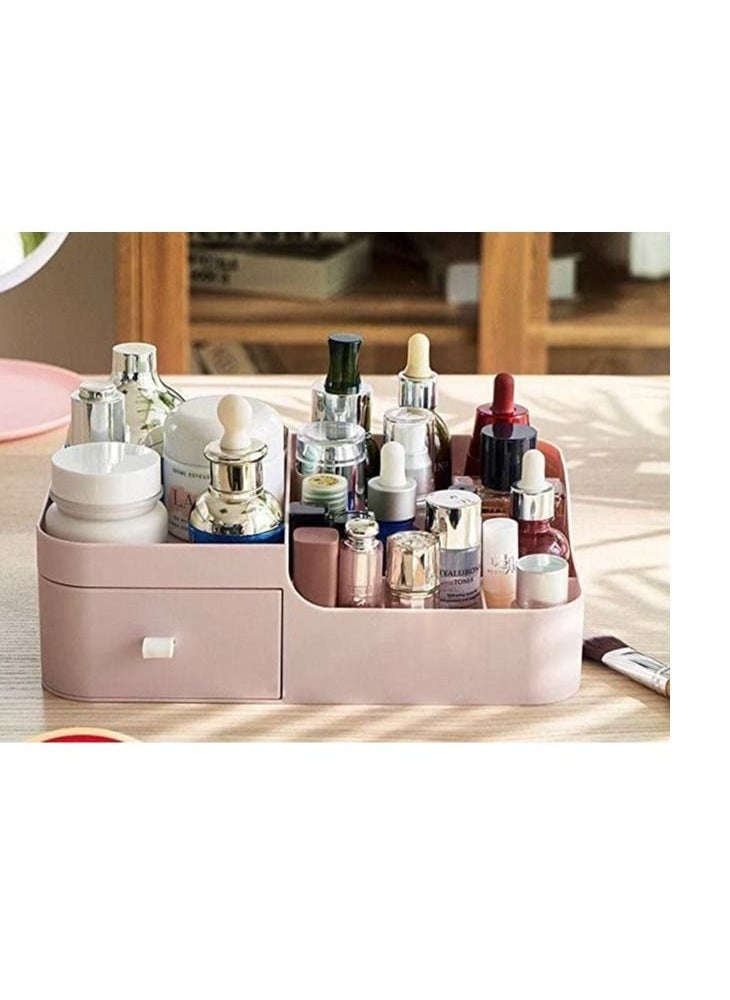 Generic - Plastic makeup organizer with drawer - Image 1