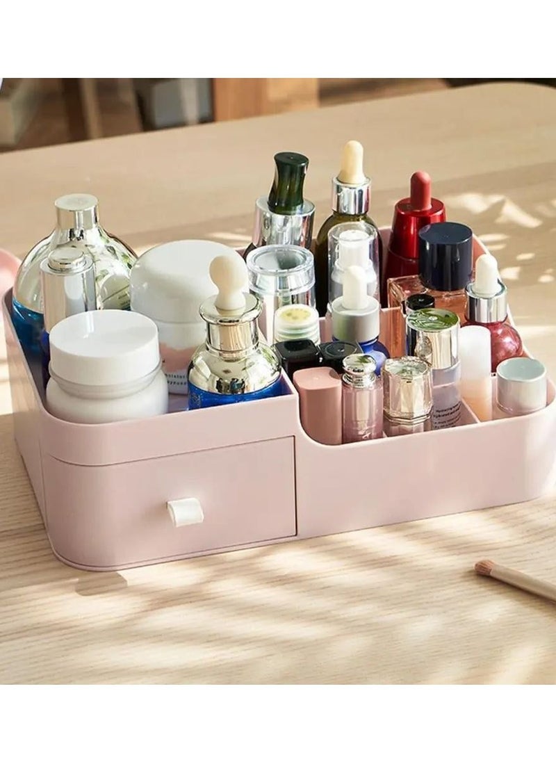 Generic - Plastic makeup organizer with drawer - Image 1