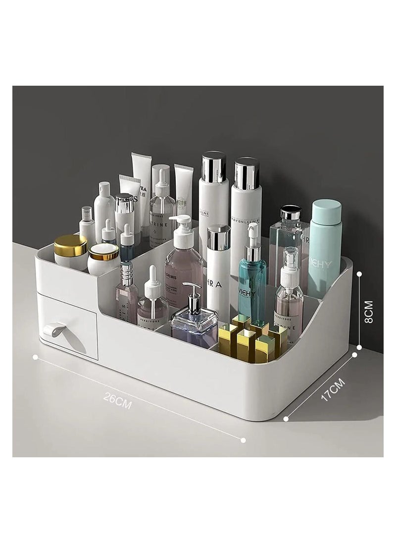 Generic - Plastic makeup organizer with drawer - Image 1