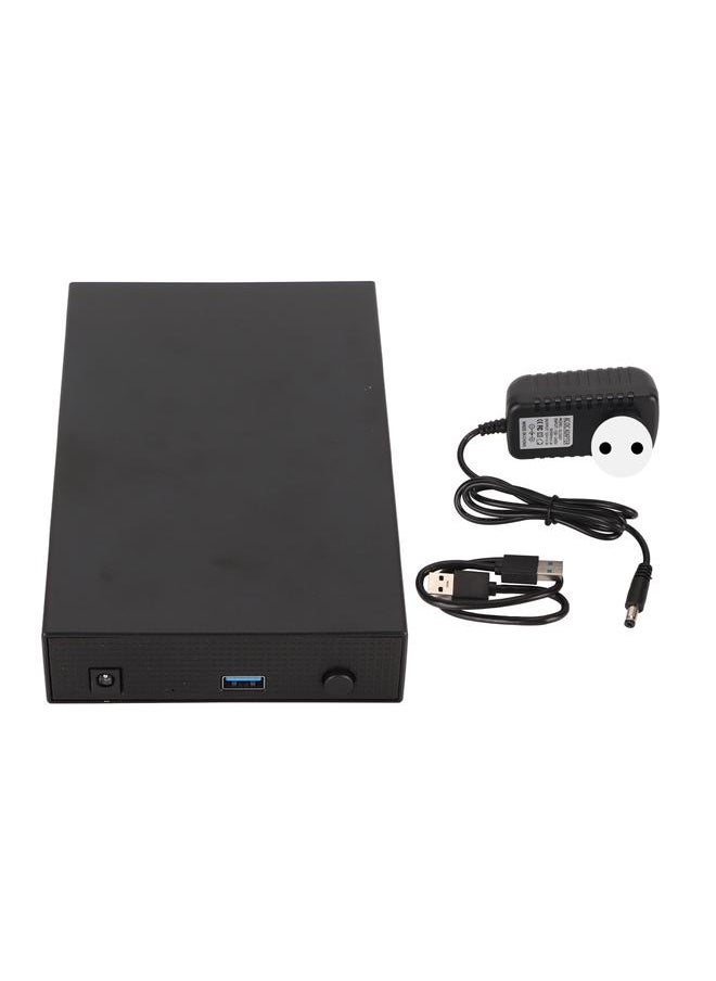 Thoraya 3.5-inch desktop metal mobile hard disk USB3.0 hard disk storage compatible with PC/TV/desktop/laptop 6TB European standard  - Image 1