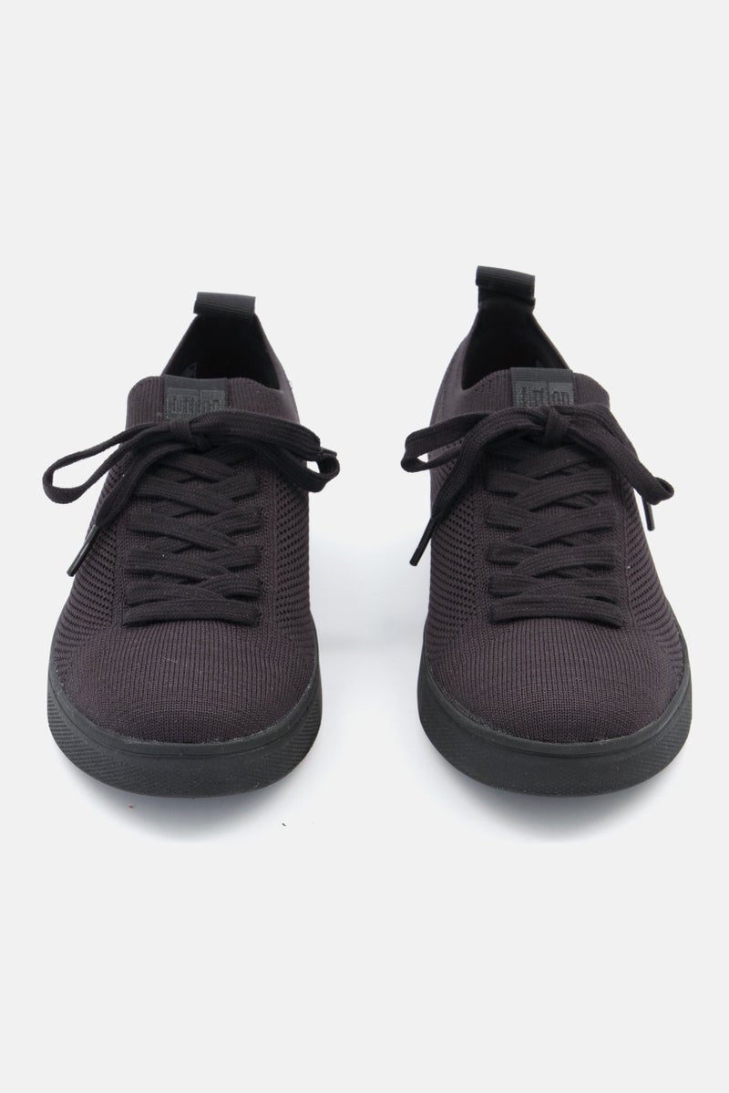 FitFlop Women Rally E01 Multi-Knit Lace Up Casual Shoes, Black - Image 2