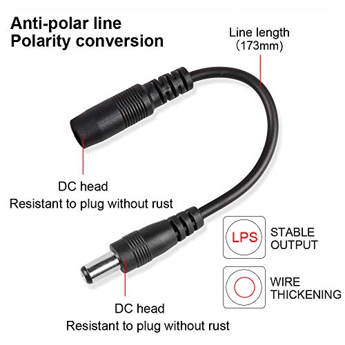 Mr.Power Reverse Polarity Converter Cable 5.5 X 2.1 for Keyboard Guitar Effect Pedal (1 pcs) - Image 3