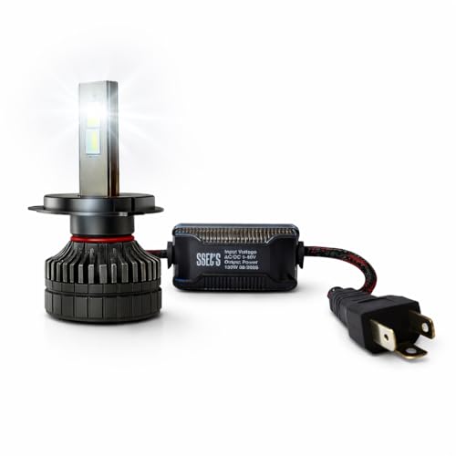 OBEROI'S TRADERS 1 Year Warranty Ultra Bright H4 Fitting 130 Watt LED Headlight Bulb| High And Low Beam| Metal Body Lens Projector Headlamp Bulb With Cooling Fan Universal Fit all Bikes and Cars - Image 1