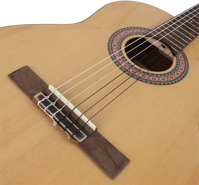 JYsun Classical Guitar Strings Nylon Black 3 Full Sets with Tuner, 3 in 1 Restringing Tool, Capo, Cleaning Cloth - Image 2