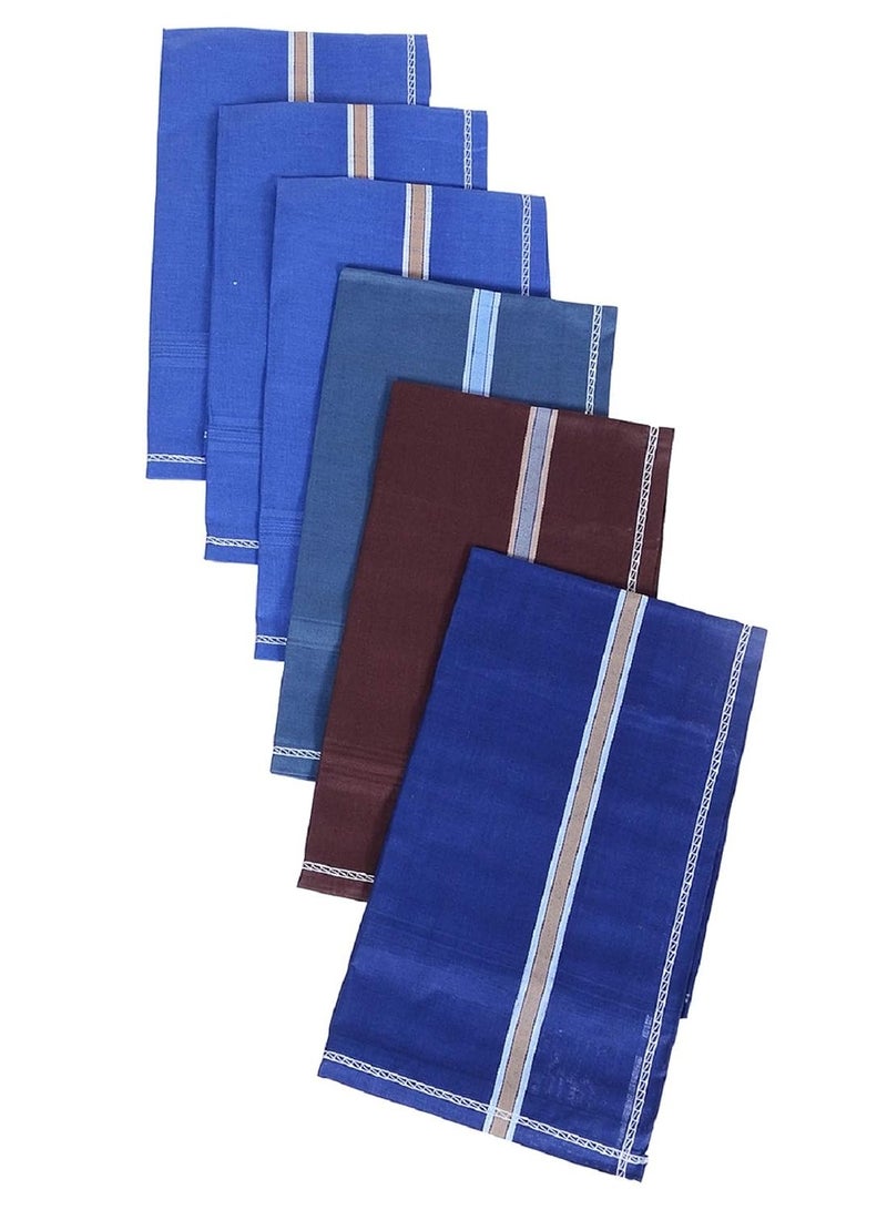 Kuber Industries Cotton Premium Collection Handkerchief|Easy Wash & Premium Cotton Fabric|Size 42 x 42 CM, Pack of 6 (Multicolour) - Image 3