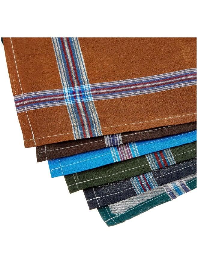 Kuber Industries Cotton Premium Collection Handkerchief|Easy Wash & Premium Cotton Fabric|Size 42 x 42 CM, Pack of 6 (Multicolour) - Image 2