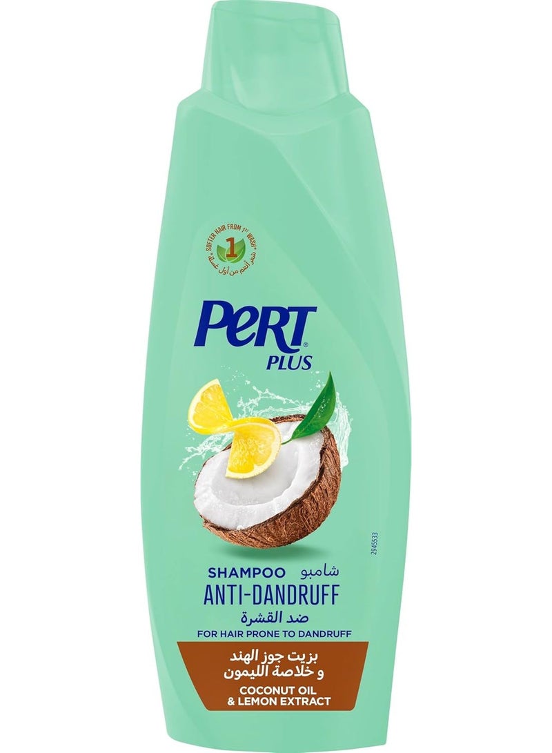 PERT PLUS Coconut Oil And Lemon Extract Anti Dandruff Shampoo 600 ML - Image 1