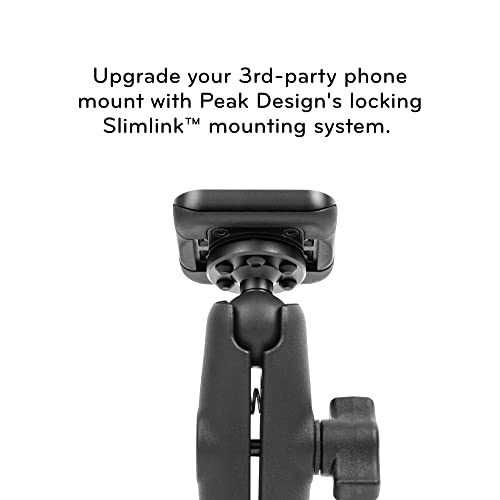 Peak Design Mobile Ball Mount Adapter Locking NonCharging SlimLink Mounting Technology Push Button Release Works with 1 BallandSocket Phone Mount for Car Truck Motorcycle Boat and More - Image 3