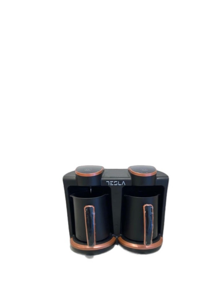 Tesla Coffee Maker 800W 250ml Dual Boiler Black and Copper TSL-CM200 - Image 1