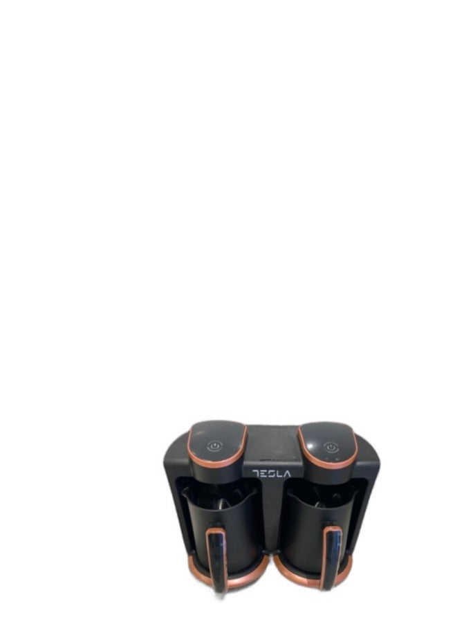 Tesla Coffee Maker 800W 250ml Dual Boiler Black and Copper TSL-CM200 - Image 2