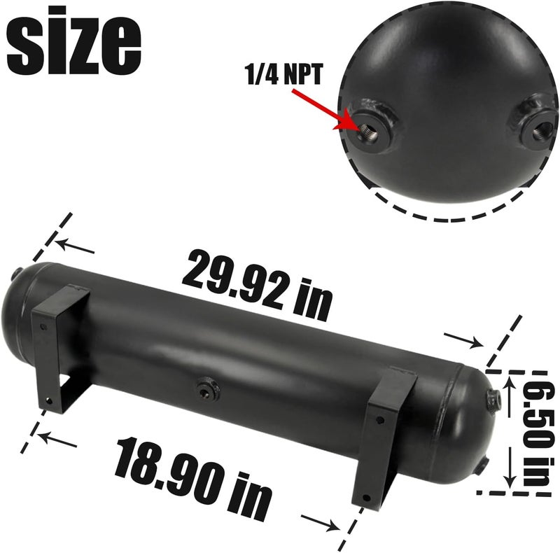 CNRAQR 5 Gallon Air Tank for Suspension and Air Ride Systems - Image 2