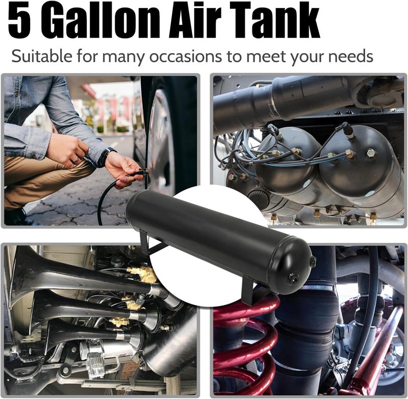 CNRAQR 5 Gallon Air Tank for Suspension and Air Ride Systems - Image 4