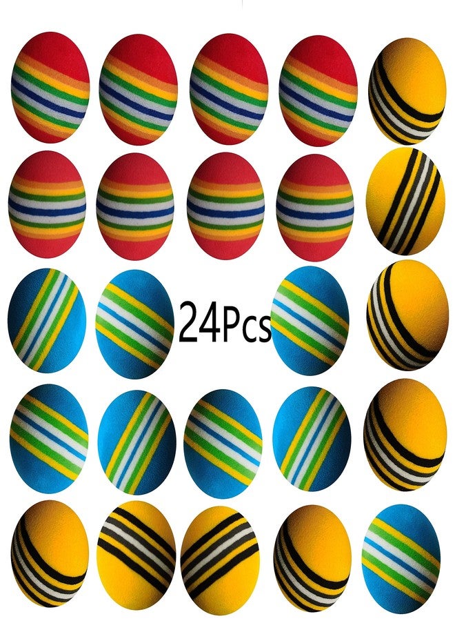 SHUYUE 24 Pcs Colorful Soft Foam Rainbow Play Balls For Pet Dog and Cat (42cm) Ethylene Vinyl Acetate - Image 3