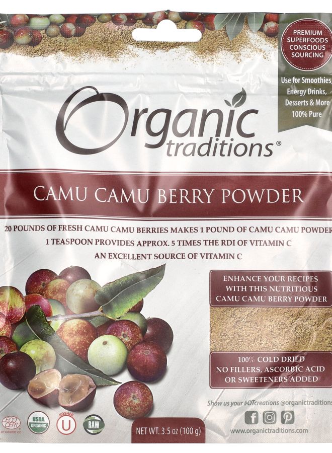 Organic Traditions Camu Camu Berry Powder  3.5 oz (100 g)