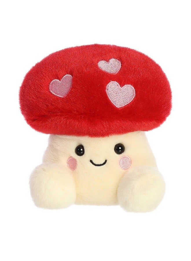Aurora® Adorable Palm Pals™ Aislyn Heart Mushroom™ Stuffed Animal - Pocket-Sized Play - Collectable Fun - Red 5 Inches - Image 1