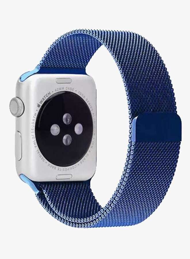 Replacement Band For Apple Watch Series 5/6/7  42/44mm 45mm Blue - Image 3