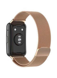 NIBEMINENT Milanese Replacement Band For Huawei Watch Fit Rose Gold  - Image 2